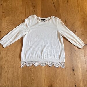 The Limited Lace Back Sweater - size Large